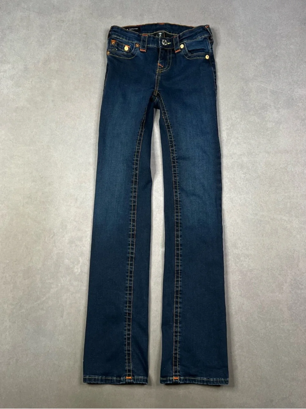 True Religion Dark Blue Flared Women's Jeans - Picture 2 of 5
